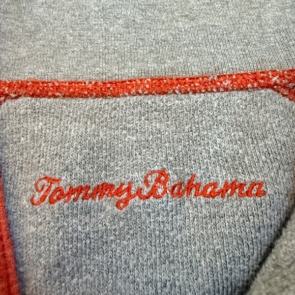 EUC Tommy Bahama Mens Reversible Sweater Rust and Grey Two Tone Size M - Picture 2 of 7